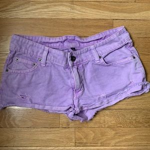 CarMar purple denim shorts